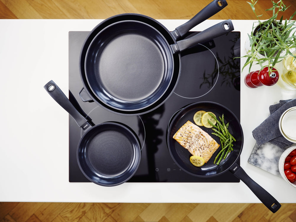 BEKA Frying Pan Set Energy R 2-Piece with Ceramic Non-stick Coating - ø 24 & 28 cm - Suitable for All Heat Sources