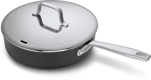 Beka sauté pan with lid and long handle Maestro Alu Ø 24 cm – ceramic non-stick coating