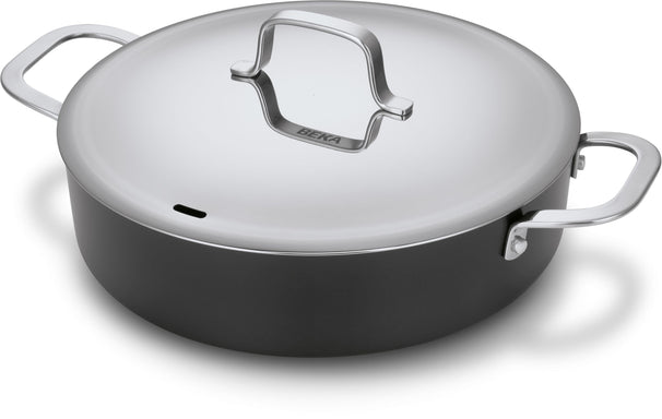 Beka Sauté Pan Maestro with lid and long handle ø 28 cm - ceramic non-stick coating - suitable for all heat sources