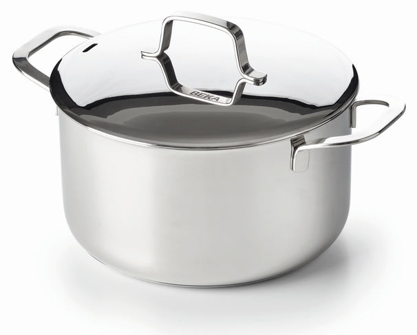 Beka Cooking Pot Maestro Stainless Steel with lid ø 24 cm / 5.1 liters - suitable for all heat sources