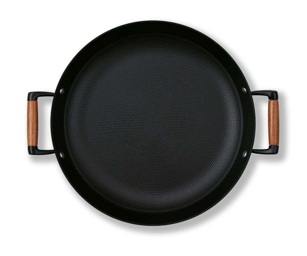 BEKA Frying Pan with 2 Side Handles Mandala Cast Iron ø 36 cm - ceramic non-stick coating - suitable for all heat sources