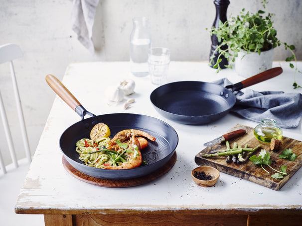 BEKA Frying Pan Set Mandala Cast Iron ø 24 & 28 cm - ceramic non-stick coating - suitable for all heat sources