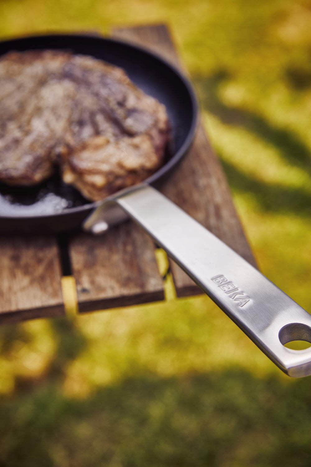 BEKA Frying Pan Set Stark ø 24 cm + 28 cm - without non-stick coating - suitable for all heat sources