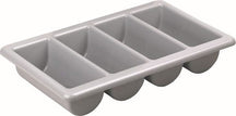 Hendi Cutlery Tray - 4-Compartment GN 1/1 - Gray