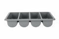 Hendi Cutlery Tray - 4-Compartment GN 1/1 - Gray