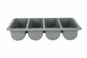 Hendi Cutlery Tray - 4-Compartment GN 1/1 - Gray
