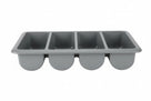 Hendi Cutlery Tray - 4-Compartment GN 1/1 - Gray