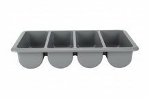Hendi Cutlery Tray - 4-Compartment GN 1/1 - Gray