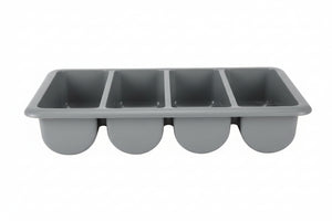 Hendi Cutlery Tray - 4-Compartment GN 1/1 - Gray
