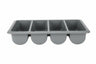 Hendi Cutlery Tray - 4-Compartment GN 1/1 - Gray