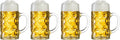 beer mug Oktoberfest - 1 liter - 4 pieces