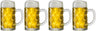 beer mug Oktoberfest - 500 ml - 4 pieces