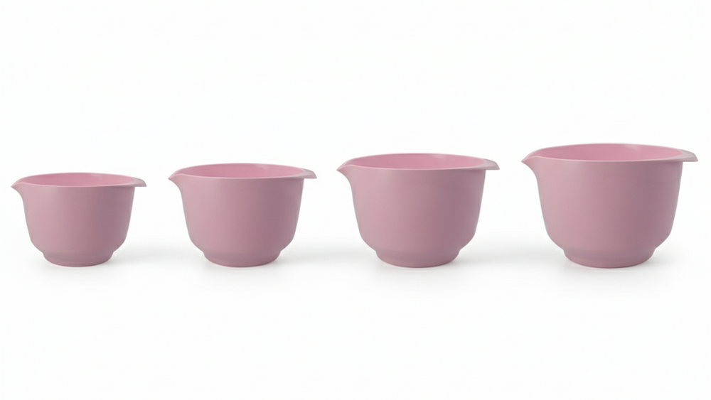 Birkmann Mixing Bowls / Baking Bowls Colour bowls set 4-Piece - 1.5, 2, 3 and 4 Liters - Silk Rose