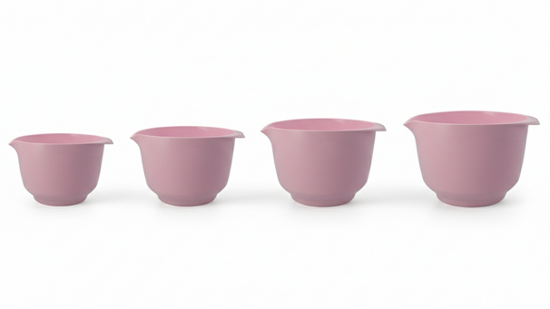 Birkmann Mixing Bowls / Baking Bowls Colour bowls set 4-Piece - 1.5, 2, 3 and 4 Liters - Silk Rose