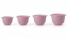 Birkmann Mixing Bowls / Baking Bowls Colour bowls set 4-Piece - 1.5, 2, 3 and 4 Liters - Silk Rose