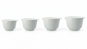 Birkmann Mixing Bowls / Baking Bowls Colour bowls set 4-Piece - 1.5, 2, 3 and 4 Liters - White