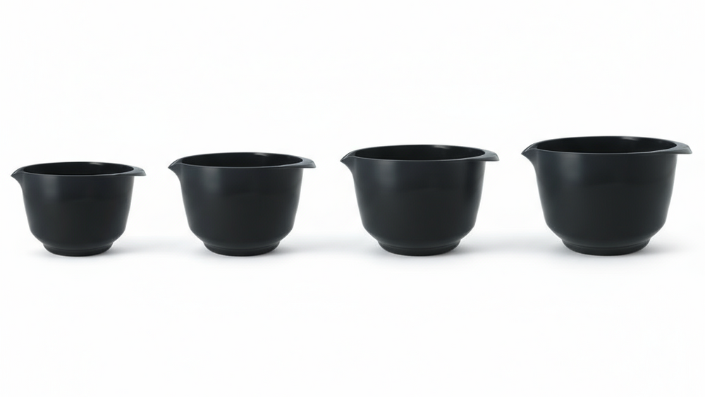 Birkmann Mixing Bowls / Batter Bowls Colour bowls set 4-Piece - 1.5, 2, 3 and 4 Liters - Cool Grey