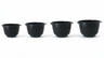 Birkmann Mixing Bowls / Batter Bowls Colour bowls set 4-Piece - 1.5, 2, 3 and 4 Liters - Cool Grey