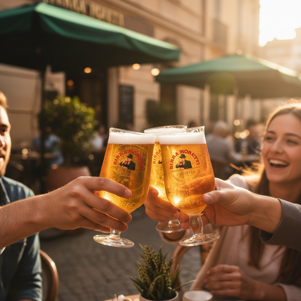 Birra Moretti Beer Glasses 250 ml - 2 pieces