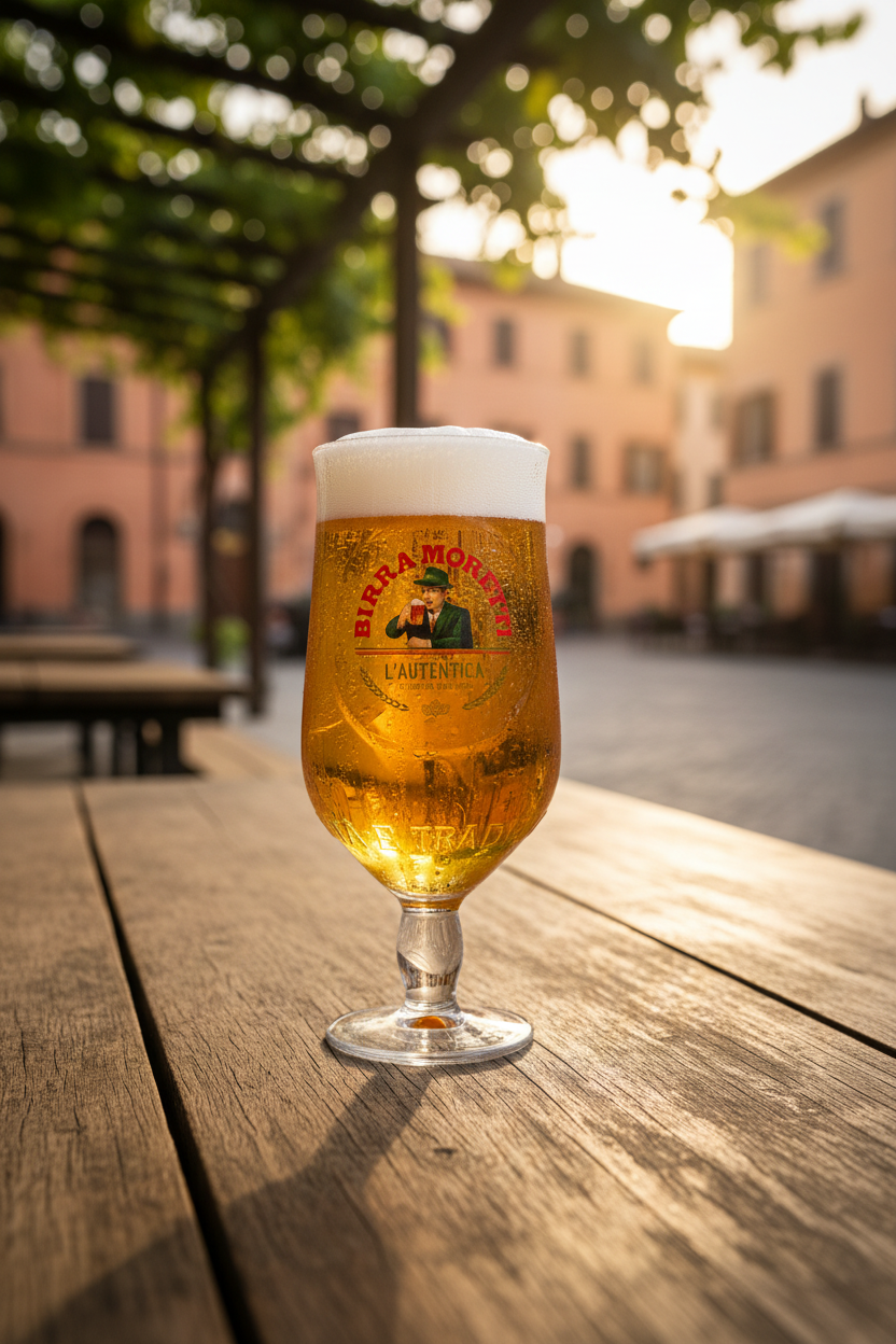 Birra Moretti Beer Glasses 250 ml - 2 pieces