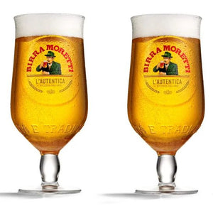 Birra Moretti Beer Glasses 250 ml - 2 pieces