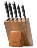 Blackwell Knife Block - Deluxe - Chef's Knife, Bread Knife, Meat Knife, Office Knife & Peeling Knife 6-Piece