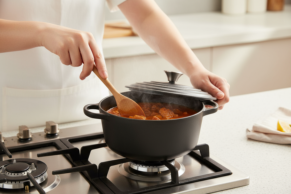 Blackwell Casserole Cast Iron ø 20 cm - enamelled non-stick coating