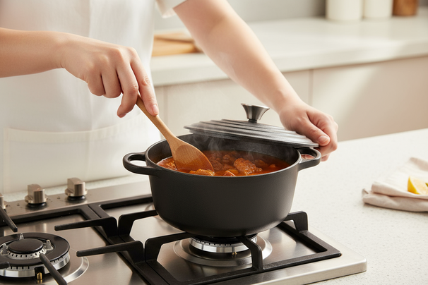 Blackwell Casserole Cast Iron ø 20 cm - enamelled non-stick coating