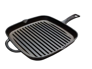 Blackwell grill pan cast iron 26 x 26 cm – without non-stick coating – suitable for all heat sources