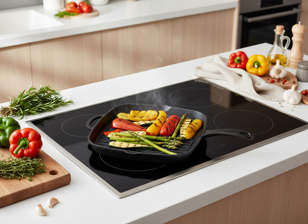 Blackwell Grill Pan Cast Iron - 26 x 26 cm - Without non-stick coating