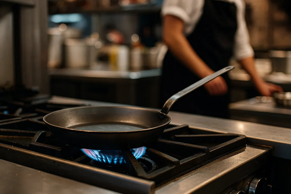 Blackwell Frying Pan Plate Steel - Lyonnaiser Pan - ø 24 cm - without non-stick coating