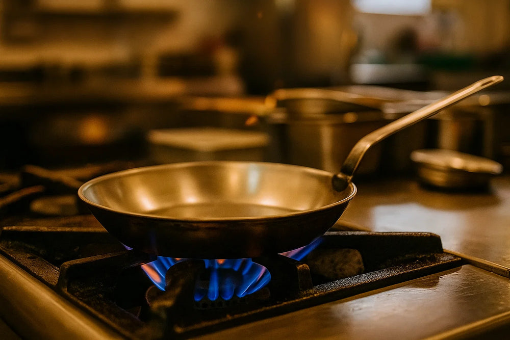 Blackwell Frying Pan Plate Steel - Lyonnaiser Pan - ø 32 cm - without non-stick coating