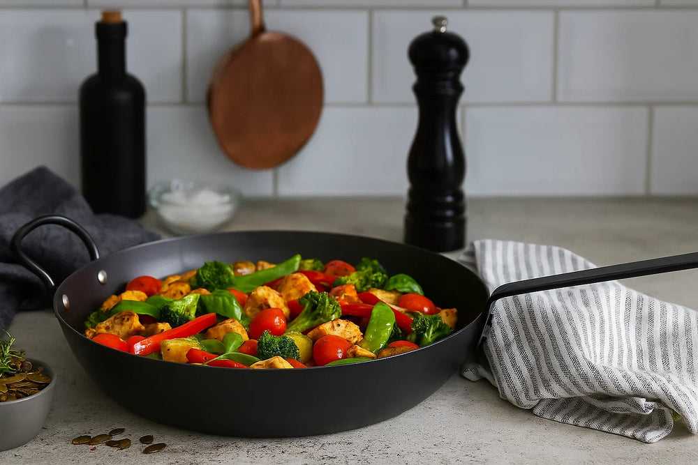 Blackwell Frying Pan with Handle Carbon Steel ø 32 cm - without non-stick coating