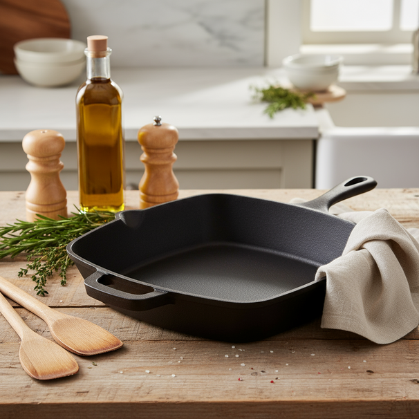 Cookinglife Oven Dish Cast Iron - 25 x 25 cm / 2 Liters