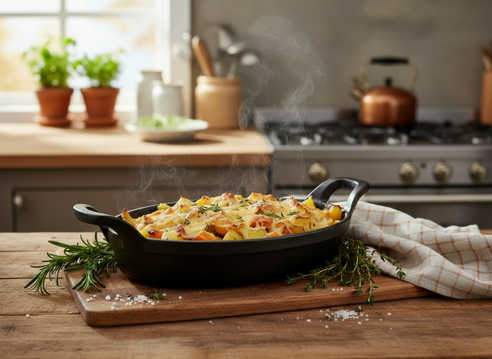 Cookinglife Oven Dish Cast Iron Oval 21 x 15 x 4 cm