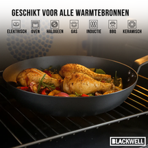 Blackwell Frying Pan Set Carbon Steel ø 24 & 28 cm - without non-stick coating