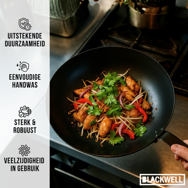 Blackwell Wok Carbon Steel ø 30 cm - without non-stick coating