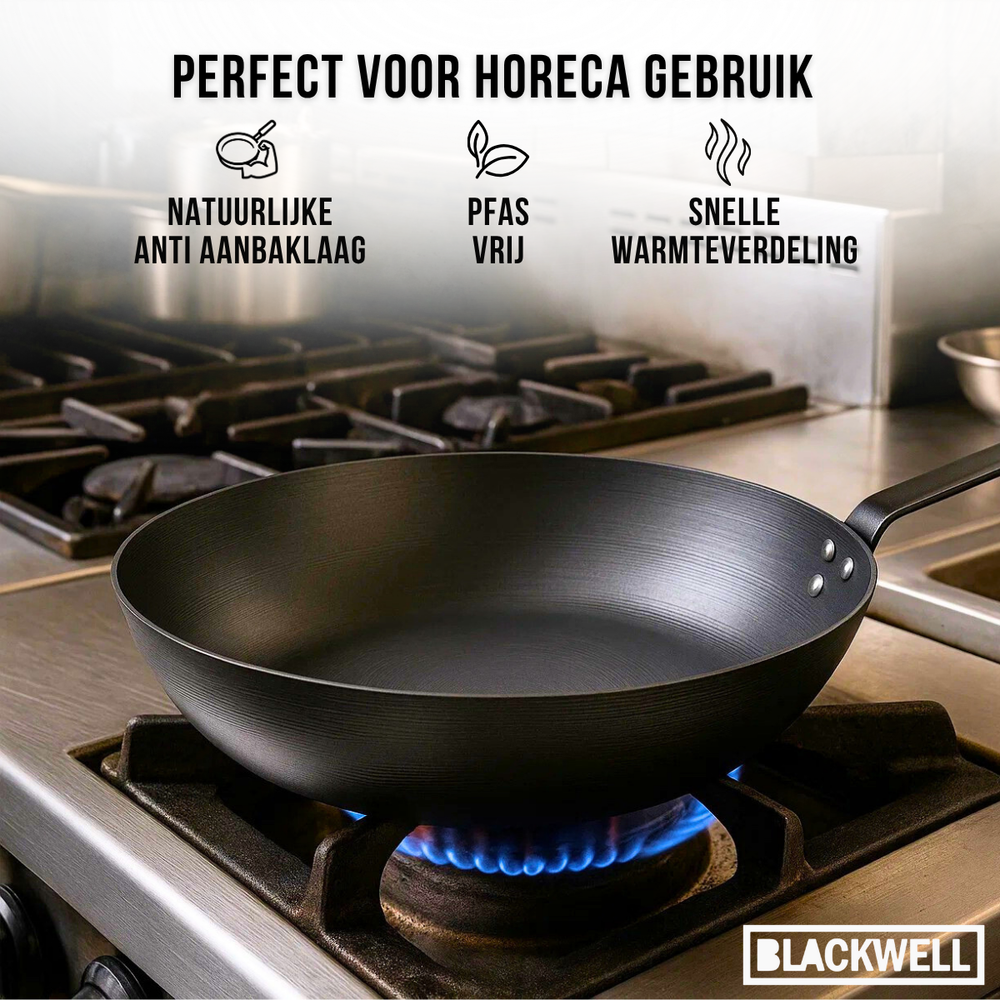 Blackwell Wok Carbon Steel ø 30 cm - without non-stick coating
