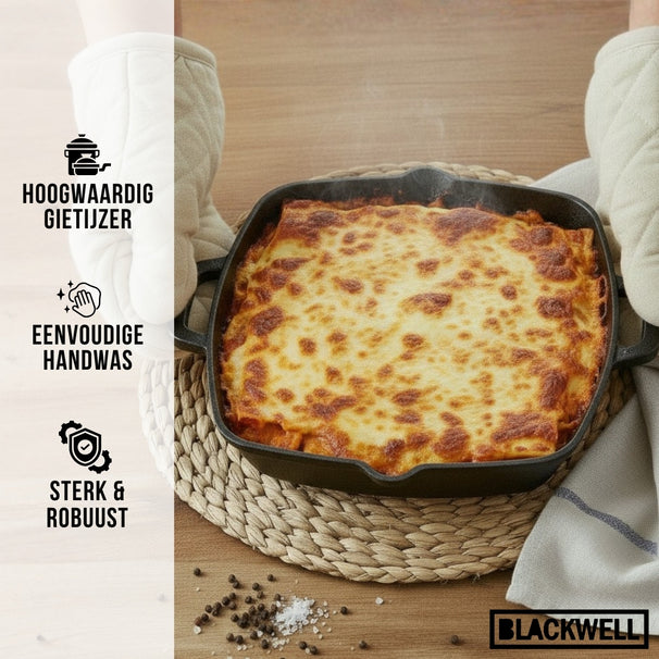 Cookinglife Oven Dish Cast Iron - 25 x 25 cm / 2 Liters