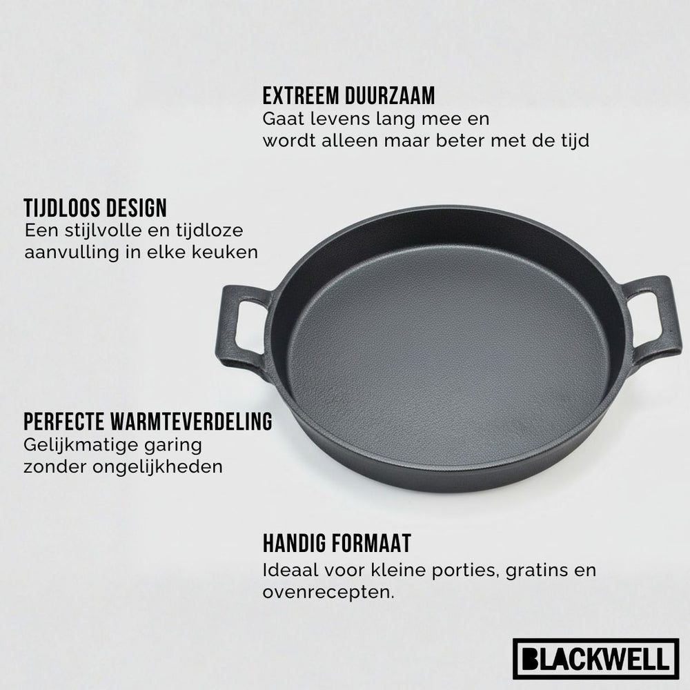 Cast Iron Oven dish - cast iron - ø 20 cm - without non-stick coating