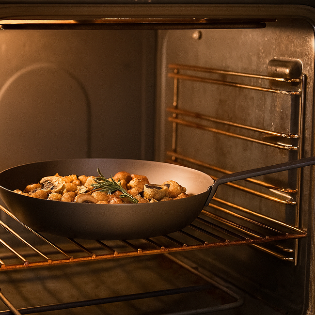 Blackwell Frying Pan Set Carbon Steel ø 24 & 28 cm - without non-stick coating