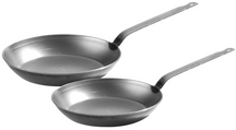 Blackwell Frying Pan Set Plate Steel - Lyonnaise Pan - ø 24 & 28 cm - without non-stick coating