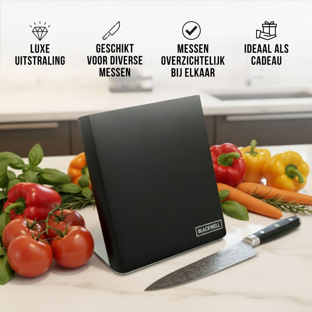 Blackwell Knife Block - Magnetic Black - without knives