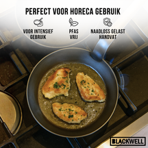 Blackwell Frying Pan Set Plate Steel - Lyonnaise Pan - ø 24 & 28 cm - without non-stick coating