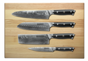 Blackwell Knife Set Damascus 4-piece + FREE Blackwell Cutting Board 40 x 30 x 4 cm