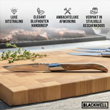 Blackwell Steak Knives Laguiole - Olive Wood - 6 Pieces