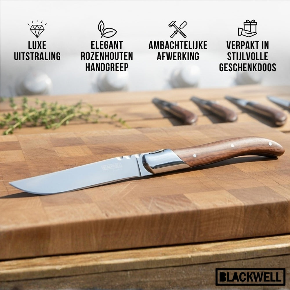Blackwell Steak Knives Laguiole - Rosewood - 6 pieces