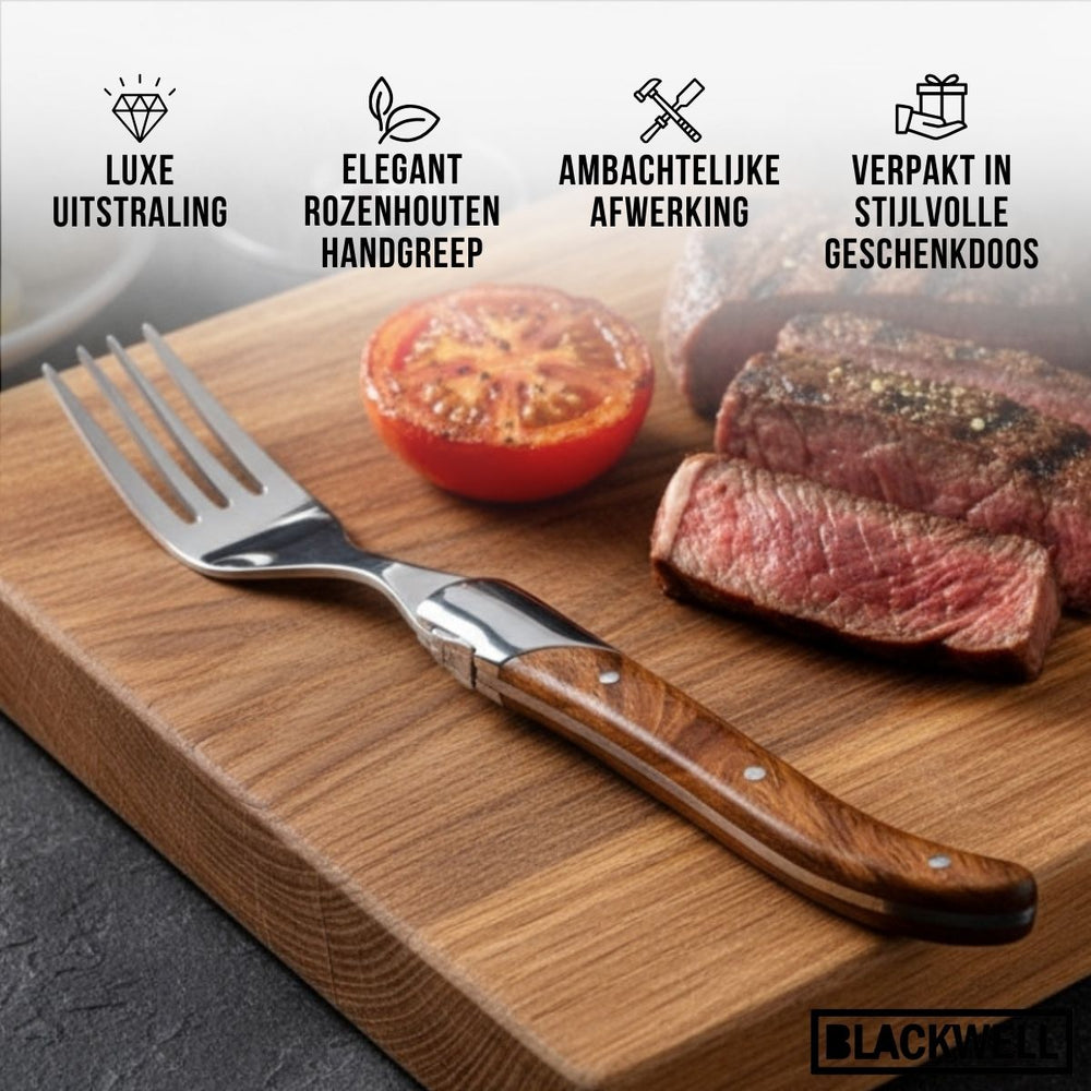 Blackwell Steak Forks Laguiole - Rosewood - 6 pieces