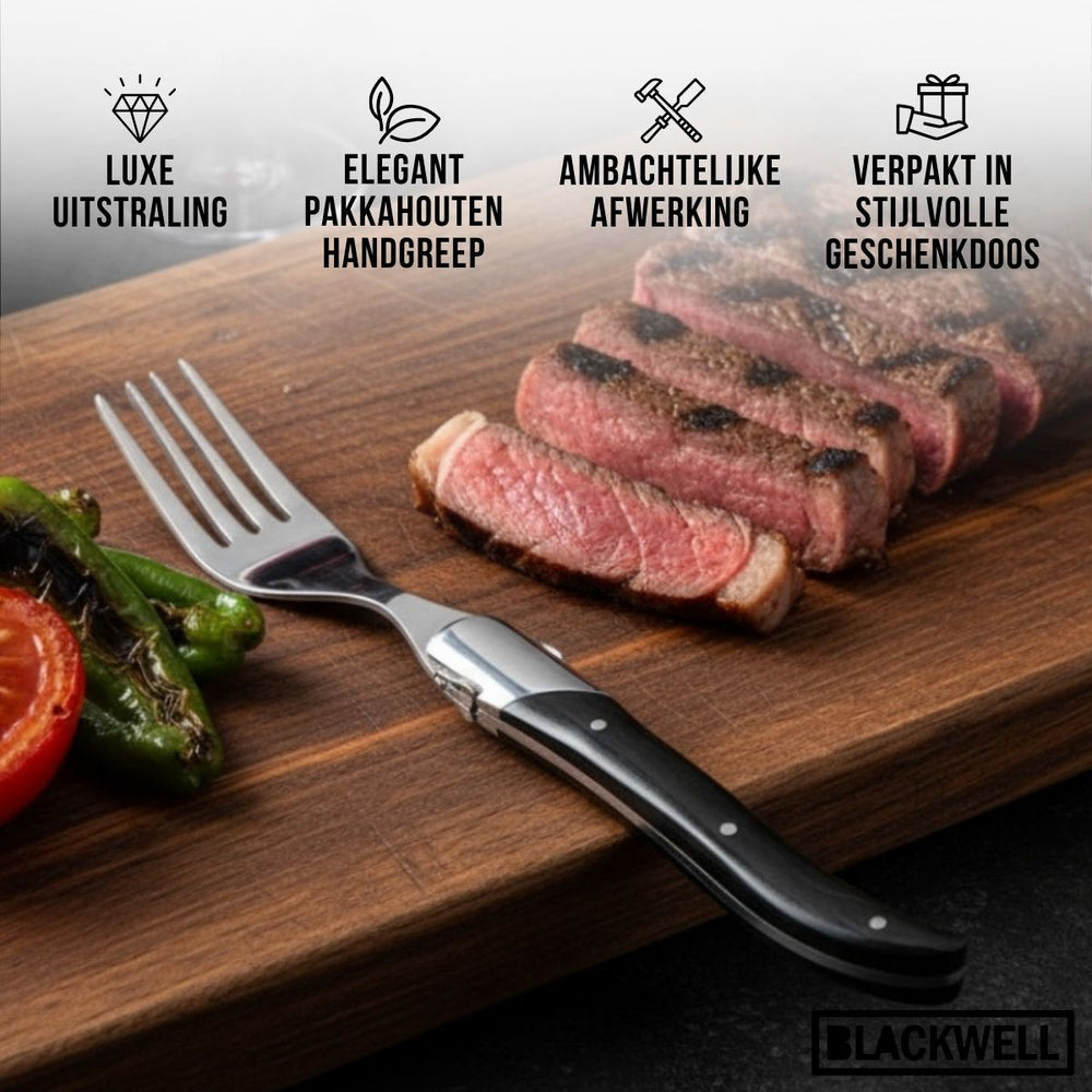 Blackwell Steak Forks Laguiole - Pakkawood - 6 pieces