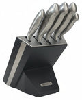 Blackwell Knife Block - Black - Chef's knife, Santoku knife, Bread knife, Office knife & Paring knife 6-Piece